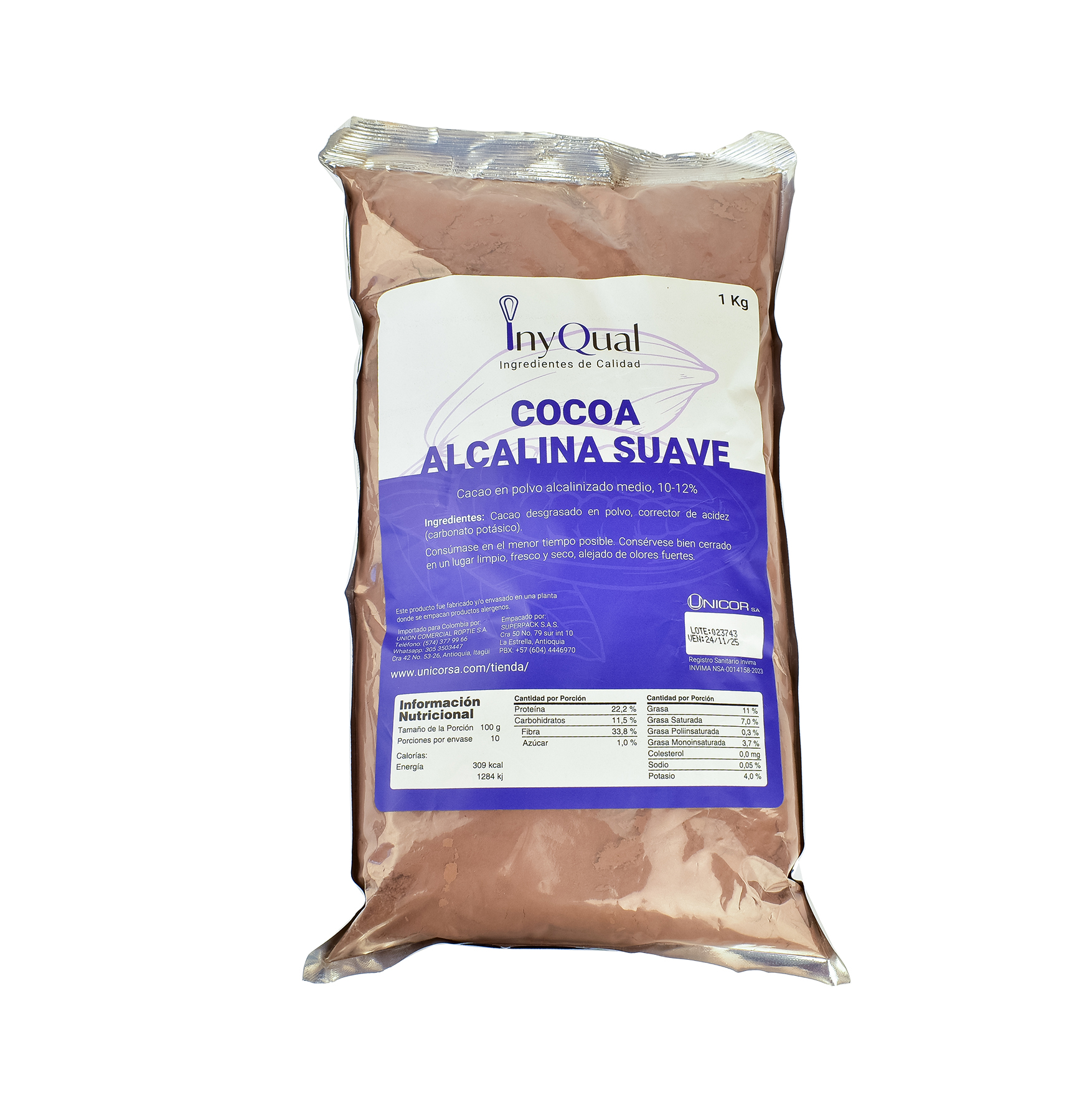 COCOA EN POLVO ALCALINA SUAVE PV3